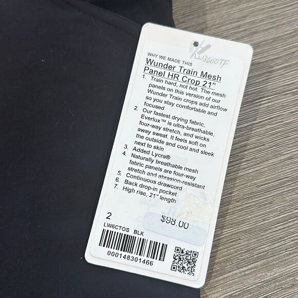 lululemon athletica Black Cropped Leggings - Picture 3 of 6